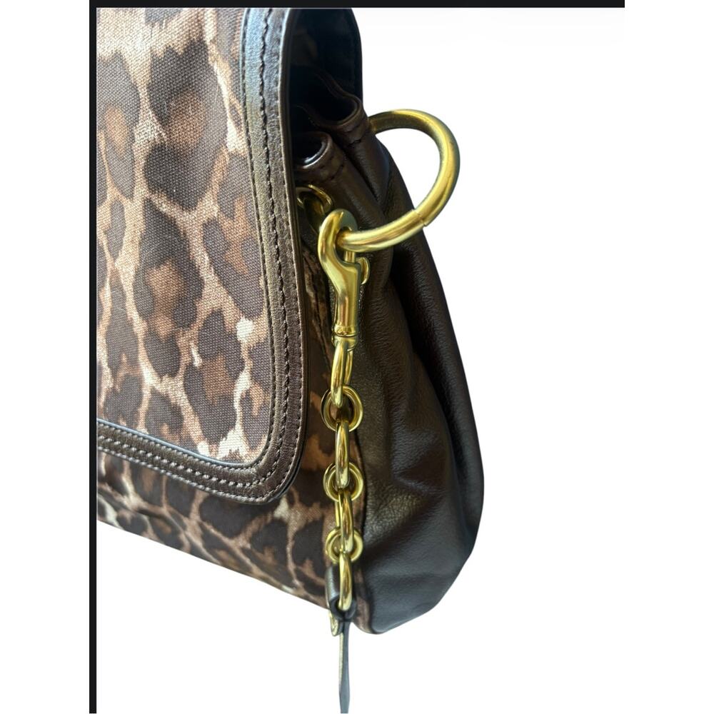 NWT Coach Park Ocelot Leopard Print Satchel bag *BROKEN TURNLOCK* - Picture 2 of 8